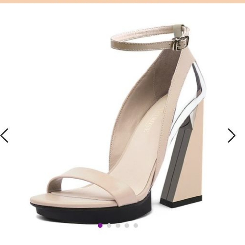 Judy Rose Heel Leather Sandal Women